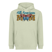 Matcha all american mom american flag butterfly Heavyweight Hoodie - LillyAllenDesigns