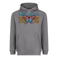 Storm all american mom american flag butterfly Heavyweight Hoodie - LillyAllenDesigns