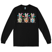 Black western bunny gnome Long Sleeve Tee - RacoonDesign