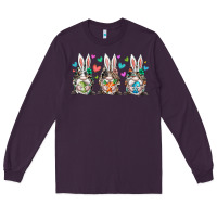 Plum western bunny gnome Long Sleeve Tee - RacoonDesign