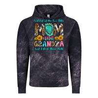 Cloud Black god gifted me two titles mom and grandma and i roc Vintage Hoodie - RanaPortraitStore