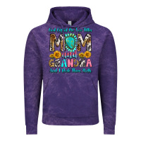 Cloud Purple god gifted me two titles mom and grandma and i roc Vintage Hoodie - RanaPortraitStore