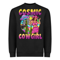 Black cosmic cowgirl Heavyweight Sweatshirt - texasbilliewilder