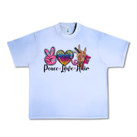 Grape Ice peace love hair Urban Heavy Tee - BarkalooDesign