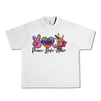 Lunar Rock peace love hair Urban Heavy Tee - BarkalooDesign
