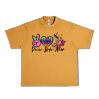 Peanut Butter peace love hair Urban Heavy Tee - BarkalooDesign