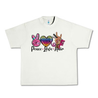 Pistachio peace love hair Urban Heavy Tee - BarkalooDesign