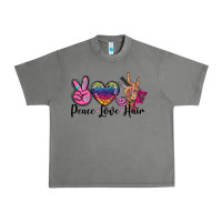 Tornado peace love hair Urban Heavy Tee - BarkalooDesign
