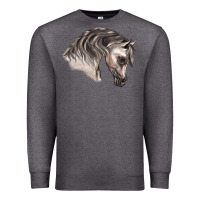 Charcoal Heather Arabian Horse Premium Sweatshirt - LillyAllenDesigns