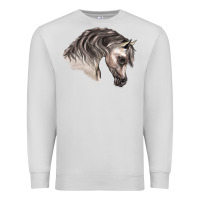 Dove Grey Arabian Horse Premium Sweatshirt - LillyAllenDesigns