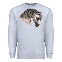Heather Grey Arabian Horse Premium Sweatshirt - LillyAllenDesigns