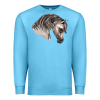 Ocean Blue Arabian Horse Premium Sweatshirt - LillyAllenDesigns
