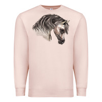 Pale Pink Arabian Horse Premium Sweatshirt - LillyAllenDesigns