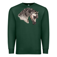 Sports Green Arabian Horse Premium Sweatshirt - LillyAllenDesigns