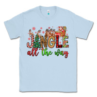 Dusty Blue jingle all the way Classic Tee - FaDigitalArtStudio