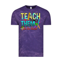 Cloud Purple teach them to be kind Vintage Tee - texasbilliewilder
