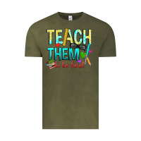 Vintage Olive teach them to be kind Vintage Tee - texasbilliewilder