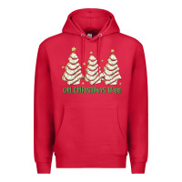 Cardinal oh christmas tree cake Premium Hoodie - MaliasSmallBusiness