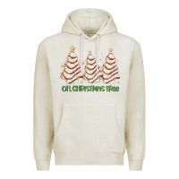 Oatmeal Heather oh christmas tree cake Premium Hoodie - MaliasSmallBusiness