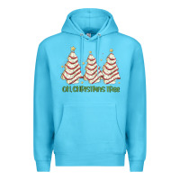 Ocean Blue oh christmas tree cake Premium Hoodie - MaliasSmallBusiness