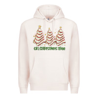 Pale Pink oh christmas tree cake Premium Hoodie - MaliasSmallBusiness