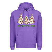 Purple oh christmas tree cake Premium Hoodie - MaliasSmallBusiness