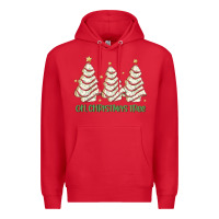 Red oh christmas tree cake Premium Hoodie - MaliasSmallBusiness