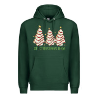 Sports Green oh christmas tree cake Premium Hoodie - MaliasSmallBusiness