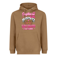 Toasted Coconut As A Sagittarius Girl I Was Born With My Heart On My Sleeve And  Mouth Heavyweight Hoodie - Jasminsmagicworld