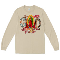 Mushroom With God All Things Are Possible Long Sleeve Tee - RacoonDesign