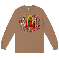 Toasted Coconut With God All Things Are Possible Long Sleeve Tee - RacoonDesign