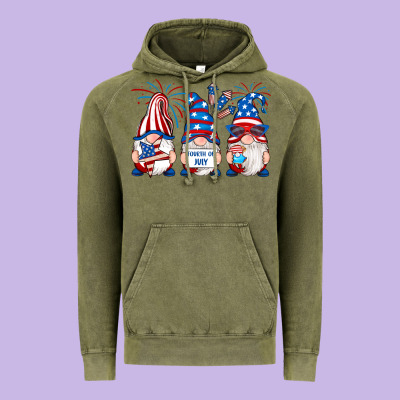 Vintage Hoodie fourth of july gnomes
