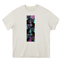 Cream Black Cat Halloween Heavy Core Tee - LillyAllenDesigns