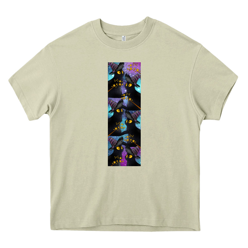 Black Cat Halloween Heavy Core Tee by LillyAllenDesigns | Teevron