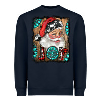 Navy Santa Claus Joy Heavyweight Sweatshirt - RanaPortraitStore
