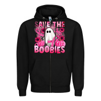 Black save the boobies Zipper Hoodie - Artiststas