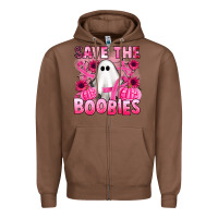 Chestnut save the boobies Zipper Hoodie - Artiststas