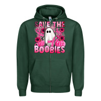 Sports Green save the boobies Zipper Hoodie - Artiststas