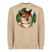 Mushroom Shiba Inu Christmas Heavyweight Sweatshirt - RanaPortraitStore