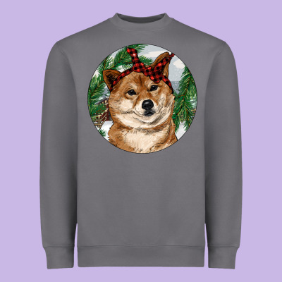 Heavyweight Sweatshirt Shiba Inu Christmas