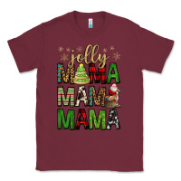 Burgundy jolly mama mama mama Classic Tee - FaDigitalArtStudio