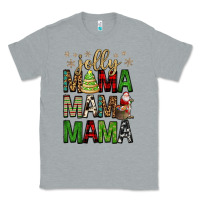 Heather Grey jolly mama mama mama Classic Tee - FaDigitalArtStudio