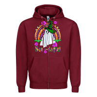 Burgundy boo tiful ghost Zipper Hoodie - BundleAndBundleShop