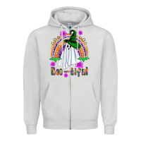Dove Grey boo tiful ghost Zipper Hoodie - BundleAndBundleShop