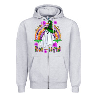 Heather Grey boo tiful ghost Zipper Hoodie - BundleAndBundleShop