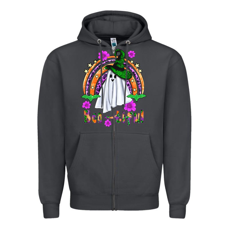 Boo Tiful Ghost Zipper Hoodie by BundleAndBundleShop | Teevron