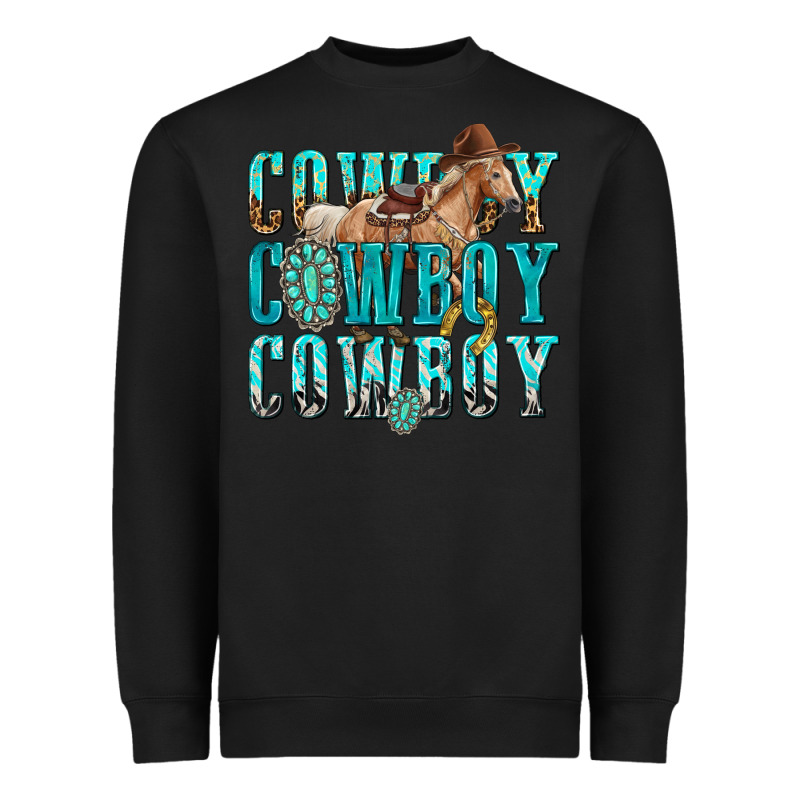 Cowboy Cowboy Cowboy Heavyweight Sweatshirt by texasbilliewilder | Teevron