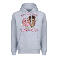Heather Grey but first cafecito y pan dulce Premium Hoodie - MaliasSmallBusiness