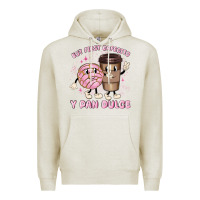 Oatmeal Heather but first cafecito y pan dulce Premium Hoodie - MaliasSmallBusiness