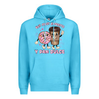 Ocean Blue but first cafecito y pan dulce Premium Hoodie - MaliasSmallBusiness